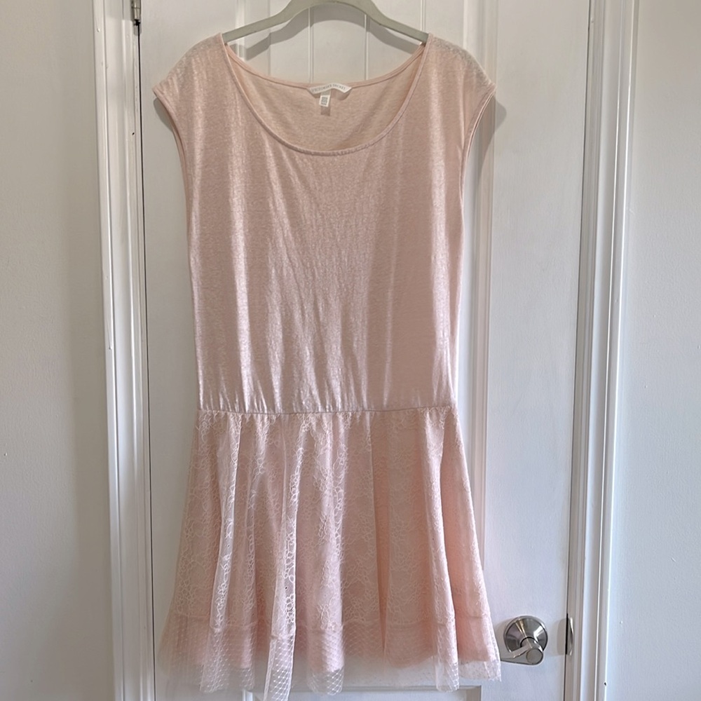 Victoria Secret light pink tulle ballerina like comfy dress with lace